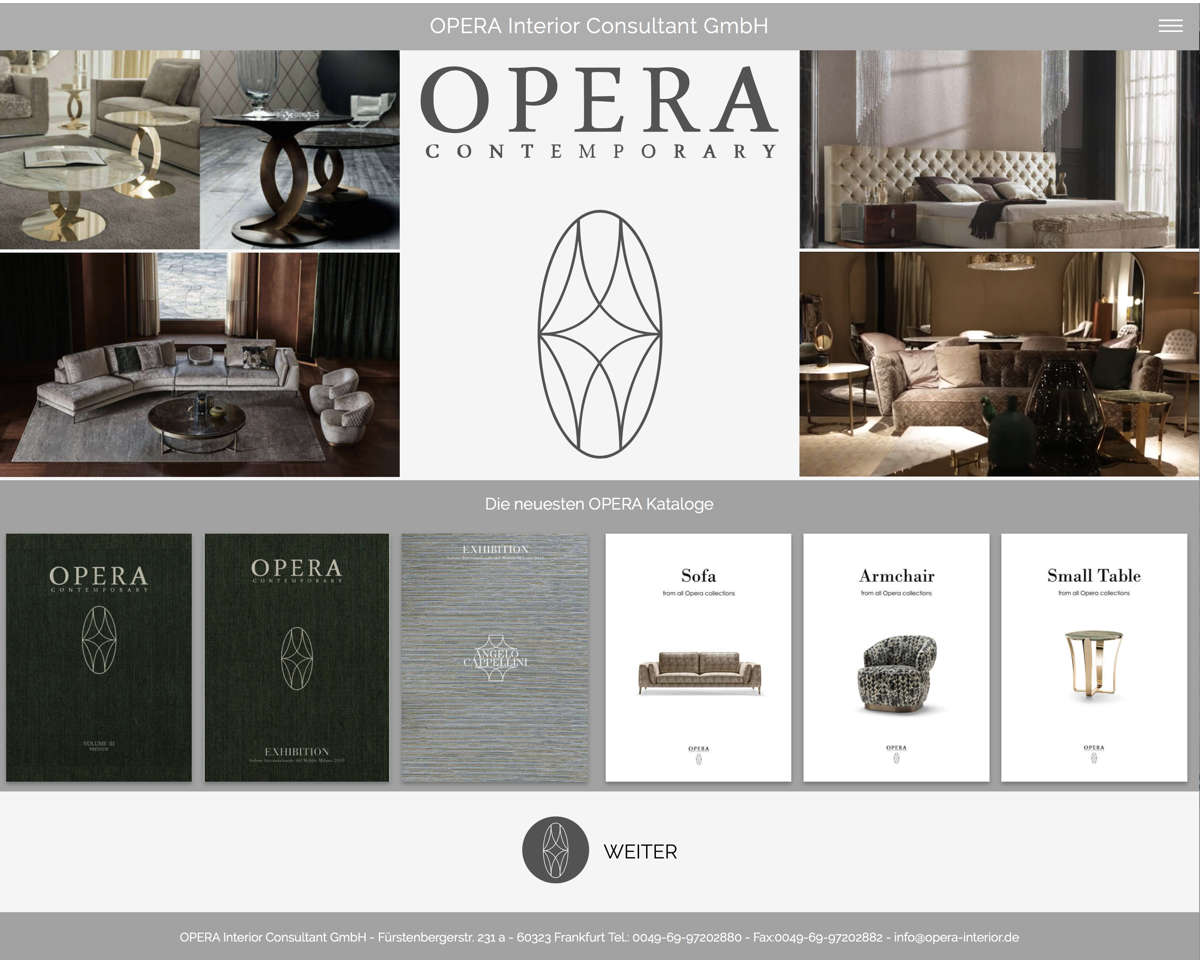 Opera Interior Webauftritt