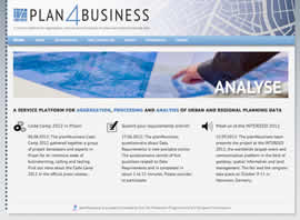 plan4business &ouml;ffentlicher Webauftritt