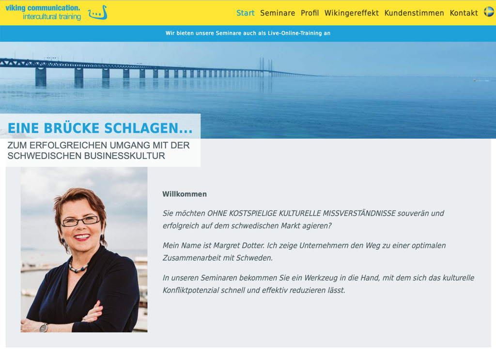 Vinking Communications Webauftritt
